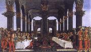 Sandro Botticelli, The novel of the Anastasius degli Onesti the wedding banquet